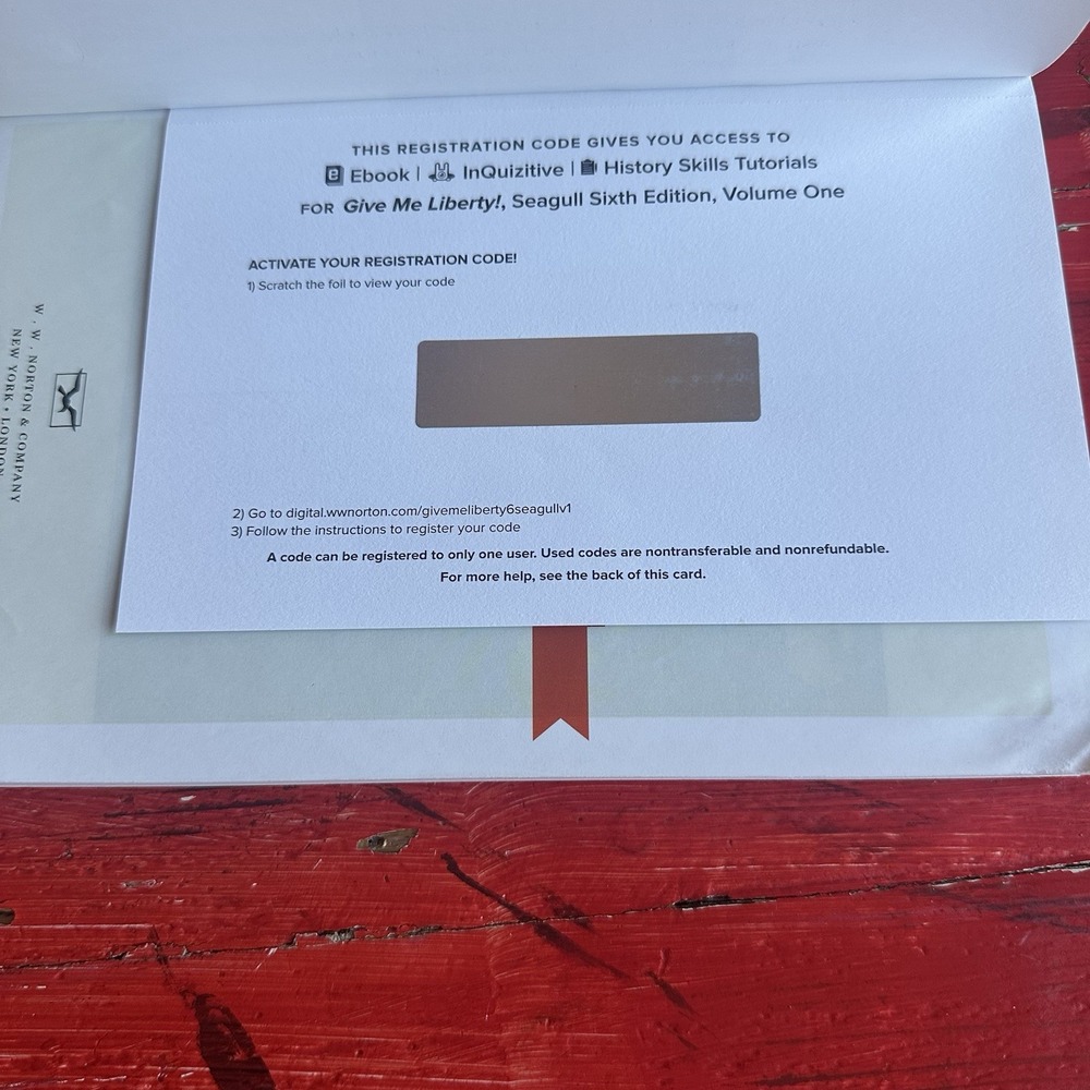 Give Me Liberty! An American History 6th Edition Volume 1 Eric Foner With Code - Picture 5 of 6